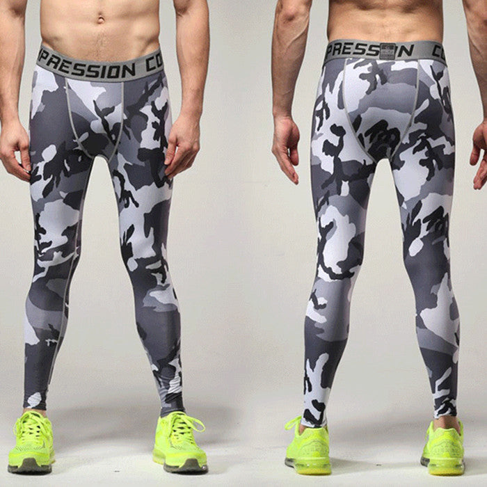Men's Tight Camouflage Training Pants