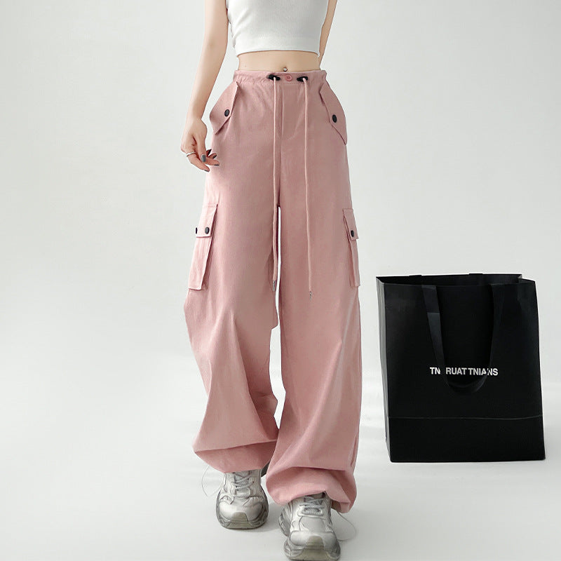 Women's Casual High Waist Wide-leg Pants