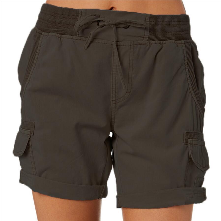 Women's High Waist Cargo Shorts