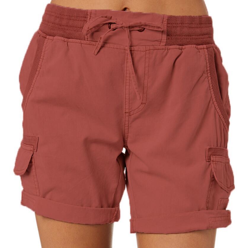 Women's High Waist Cargo Shorts