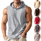 Men's Sports Training Zip-Up Sleeveless Vest