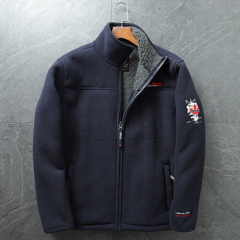 Men's Stand Collared Thick Coat