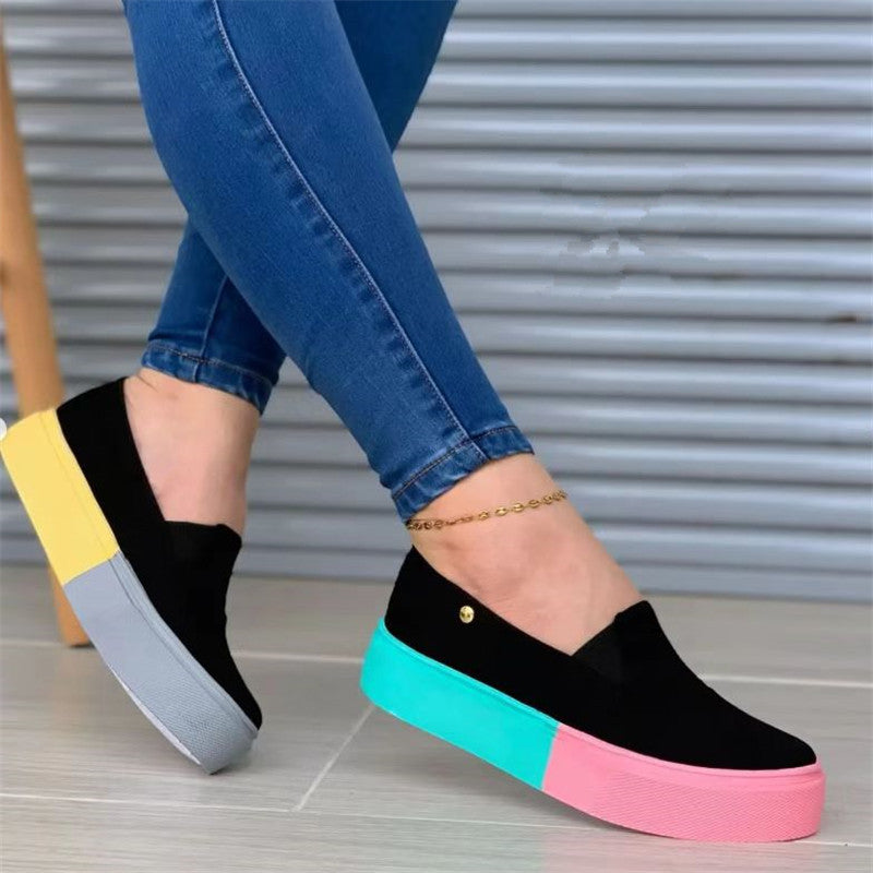 Women's Thick Colored Sole Shoes