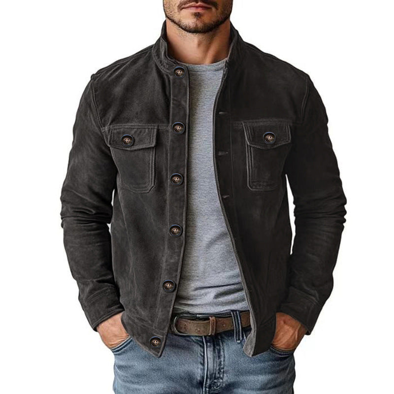 Men's Faux Suede Jacket