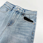 Women's Light Blue High Waisted Stretch Jeans