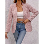 Women's Embossed Floral Pink Jacket