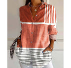 Women's Relaxed Botanical And Geometric Shirts