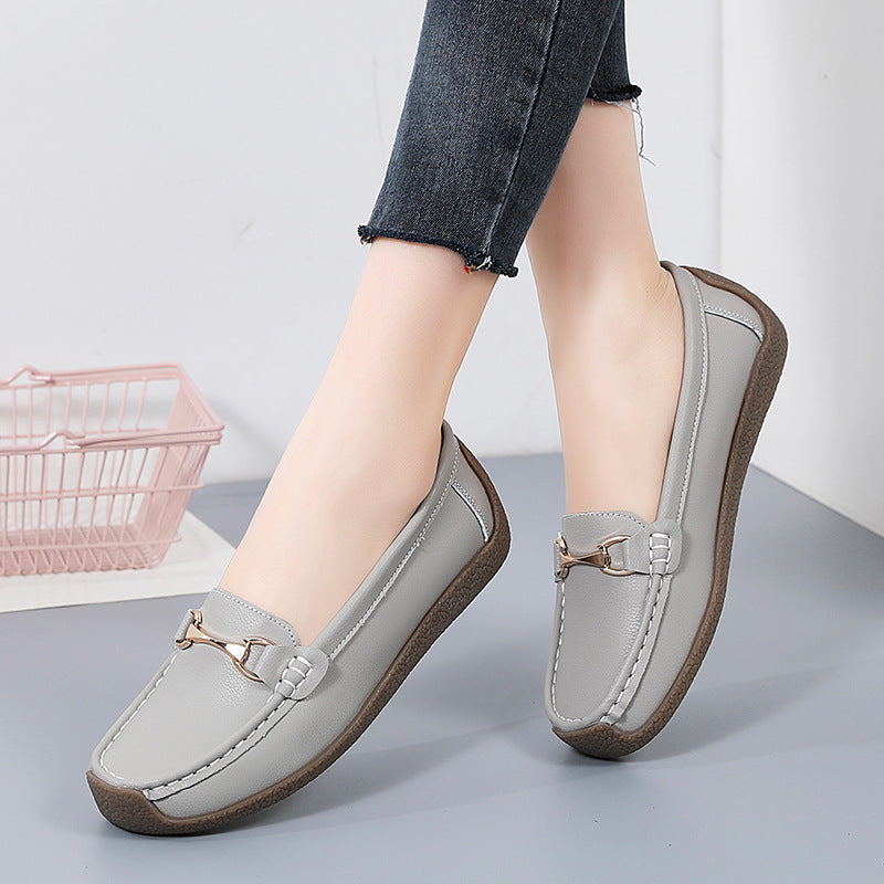 Women's Leather Slip-on Flats