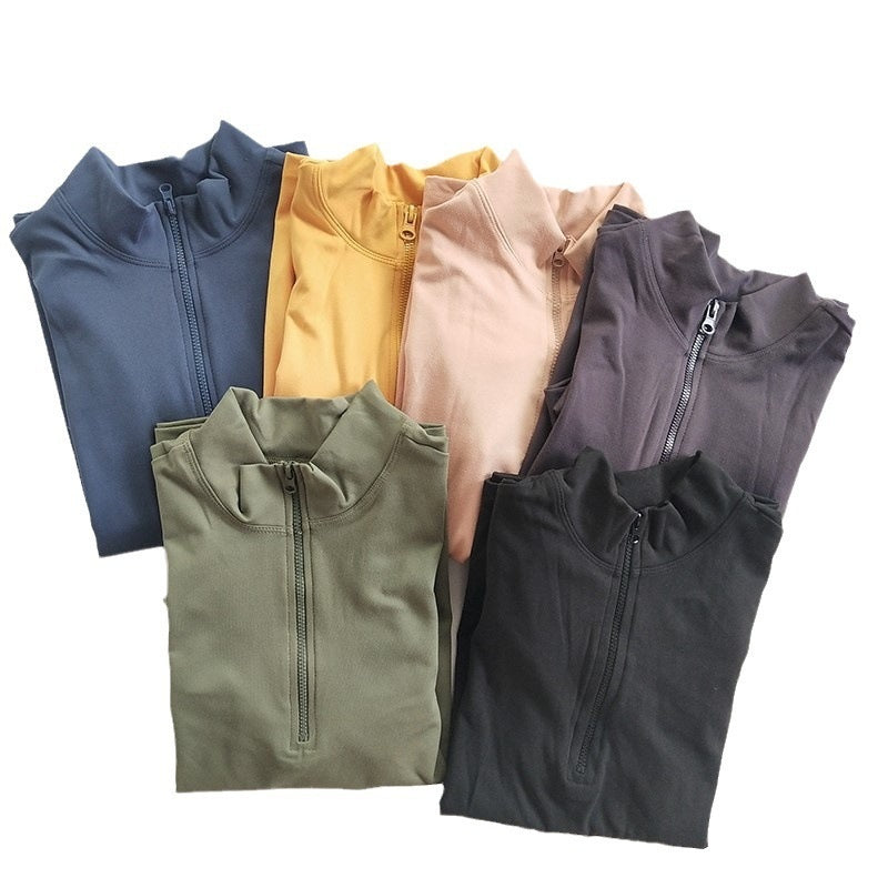 Women's Half-Zip Slim-Fitting Athleisure Jacket