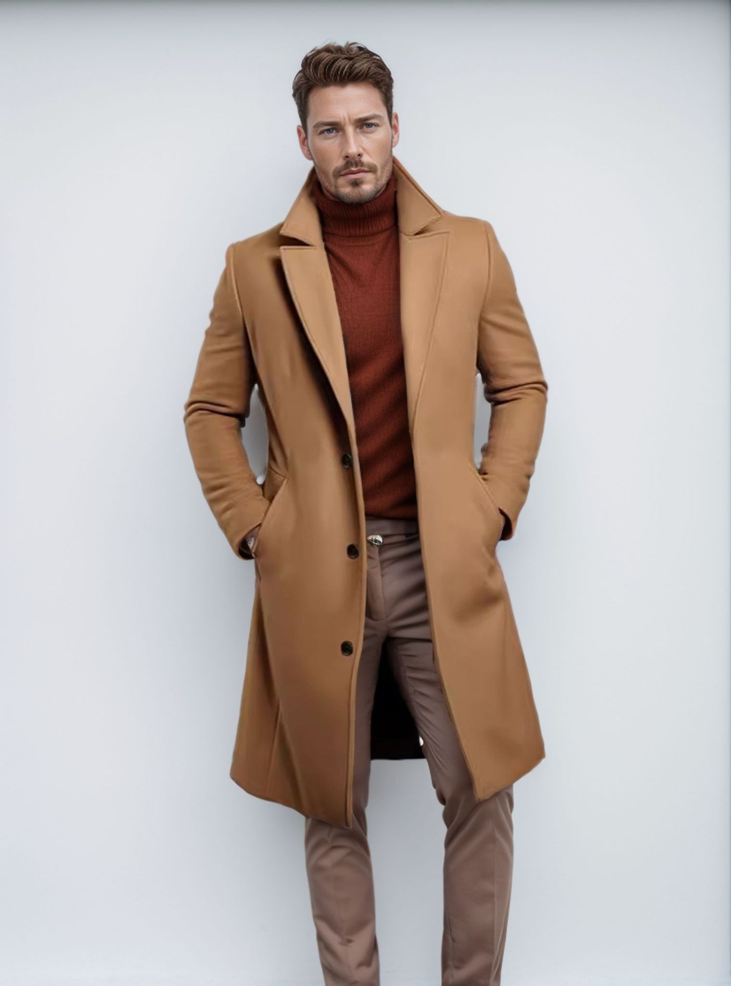 Men's Mid-length Coat