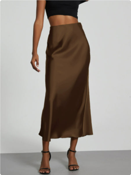 Women's Satin Skirt