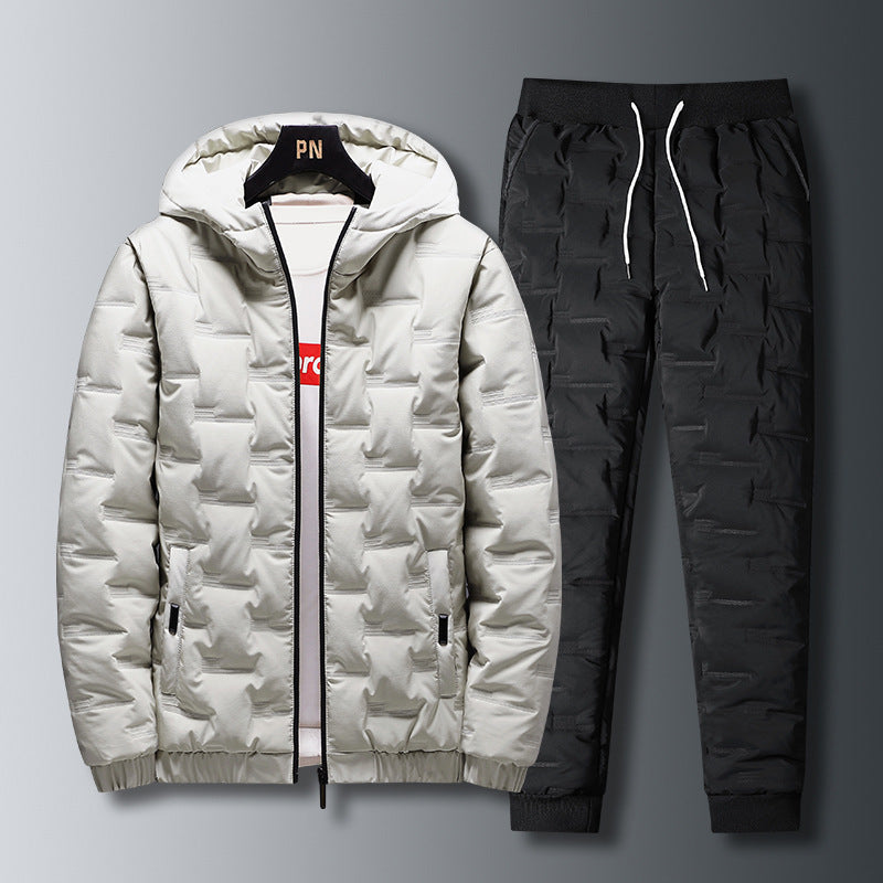 Men's Padded Jacket And Pant Set
