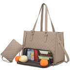 Women's Thermal Insulated Leak-Proof Multi-Purpose Tote Bag And Wallet