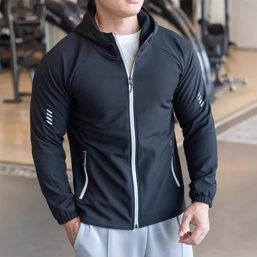 Men's Wind Resistant Zip-Up Hoodie