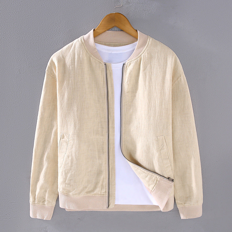 Men's Fashion Retro Ramie Loose Jacket