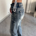 Women's Stretch Low-Waist Slim-Fit Straight Jeans
