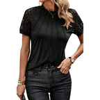 Women's Short-sleeved Lace Top