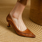 Women's Genuine Leather Pointed Toe Shoes