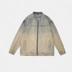 Gradiented Washed Denim Jacket