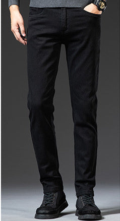 Men's Slim Fit Elastic Straight Jeans