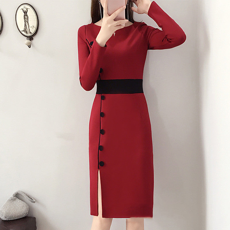 Women's Long Sleeved Dress