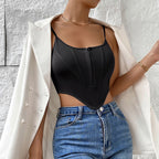 Women's Spaghetti Crop Corset Camisole Vest