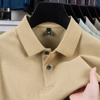 Men's Mercerized Polo Collar Short Sleeve T-Shirt