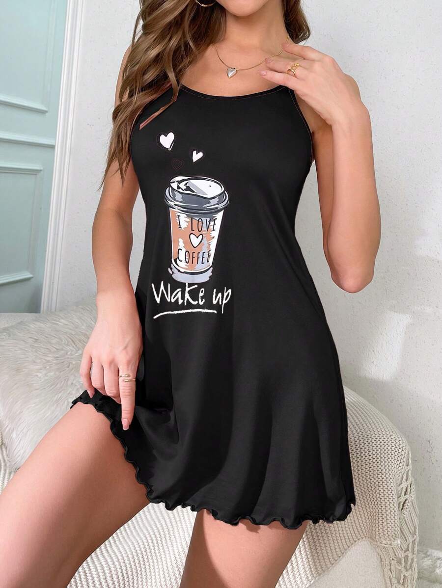 Women's Sleeveless One-Piece Sleepwear