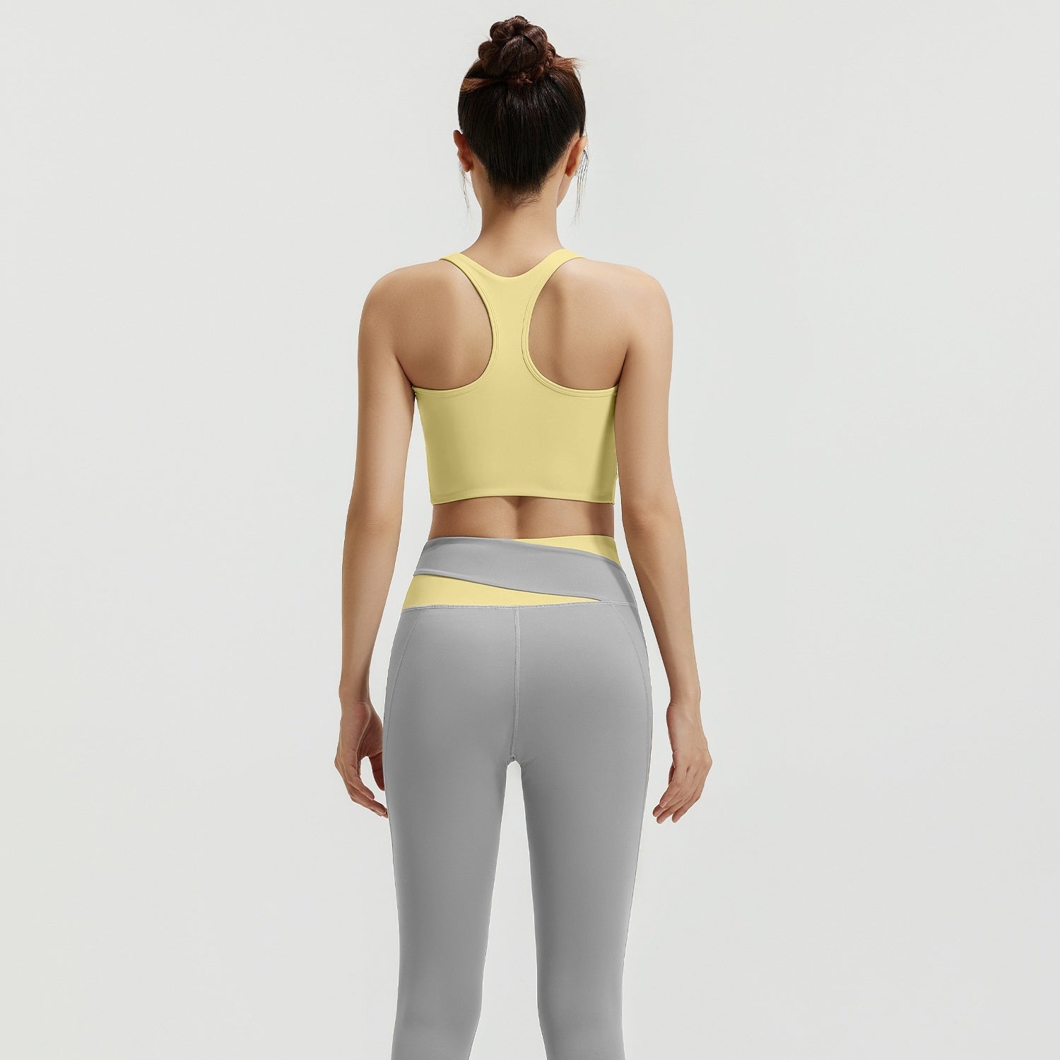 Women's Shockproof Supportive Belly Contracting 2 Piece Yoga Set