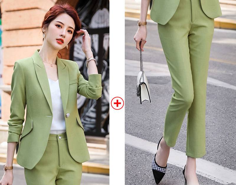 Women's Solid Color Professional Suit