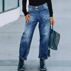 Women's Washed Denim Jeans
