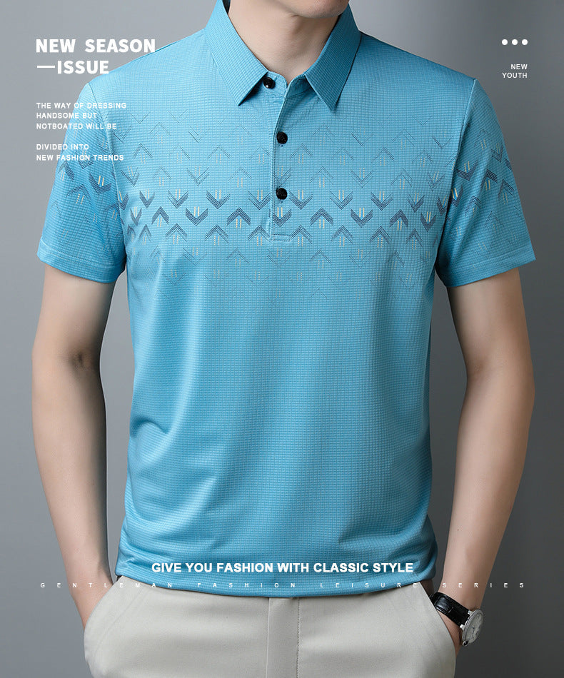 Men's Quick Dry Cool Mesh Polo T-Shirt