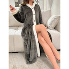 Women's Buttoned Robe