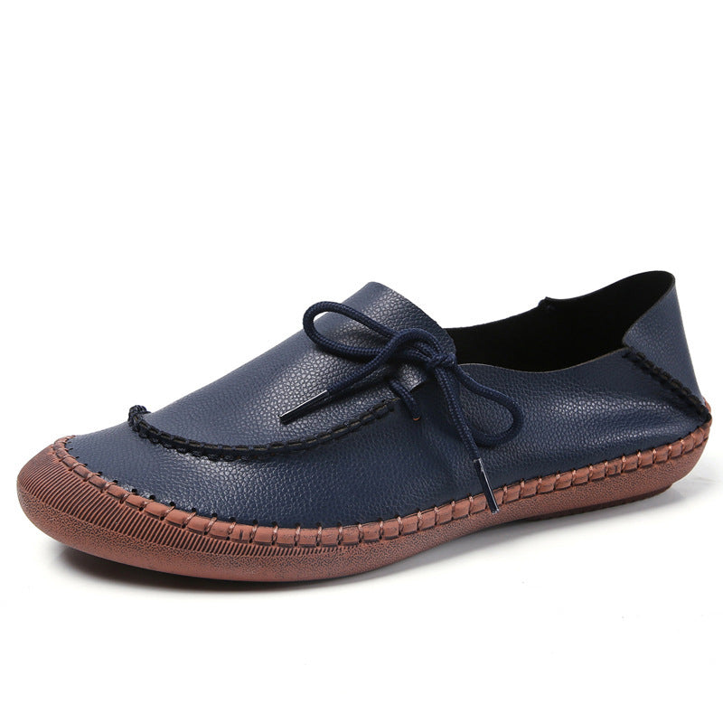 Women's Leather Slip-On Shoes