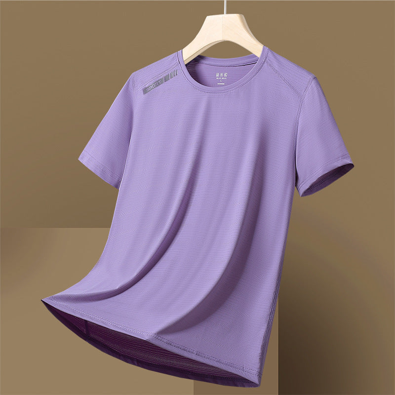 Breathable Round Neck Moisture Wicking Tee