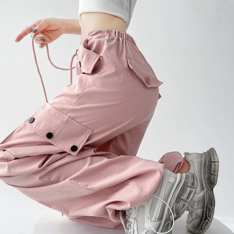 Women's Casual High Waist Wide-leg Pants