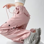 Women's Casual High Waist Wide-leg Pants