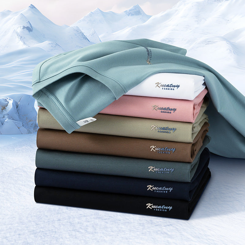 Antibacterial ICE Cotton Sweat Wicking Breathable Round Neck T-shirt