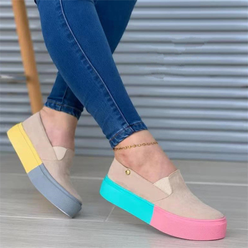 Women's Thick Colored Sole Shoes