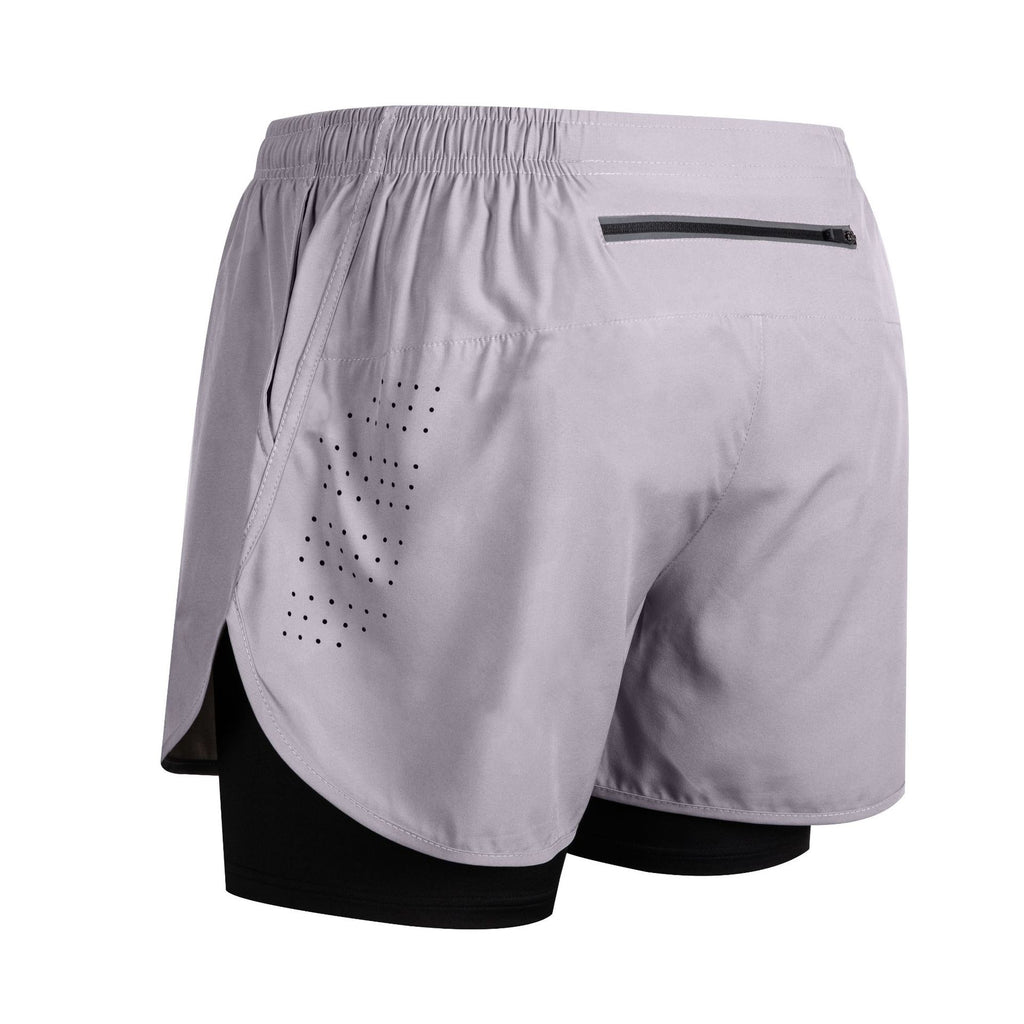 Men's Quick-Dry Double-Layer Fitness Shorts