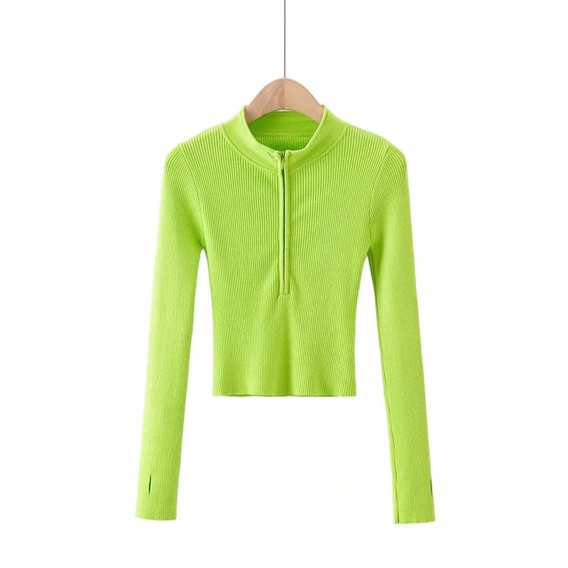 Women's High Neck Short Sweater