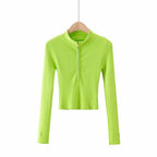 Women's High Neck Short Sweater