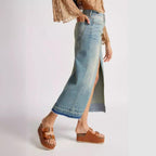 Women's Retro Slim-fit Denim Skirt