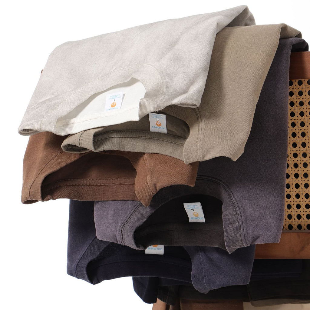 American Retro Double Yarn Pure Combed Cotton Gradient T-shirt