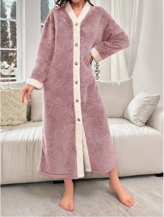 Women's Buttoned Robe