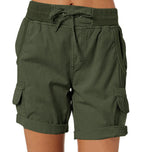 Women's High Waist Cargo Shorts