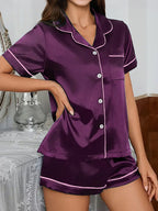 Women's Silk Imitation Pajamas