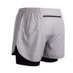 Men's Quick-Dry Double-Layer Fitness Shorts