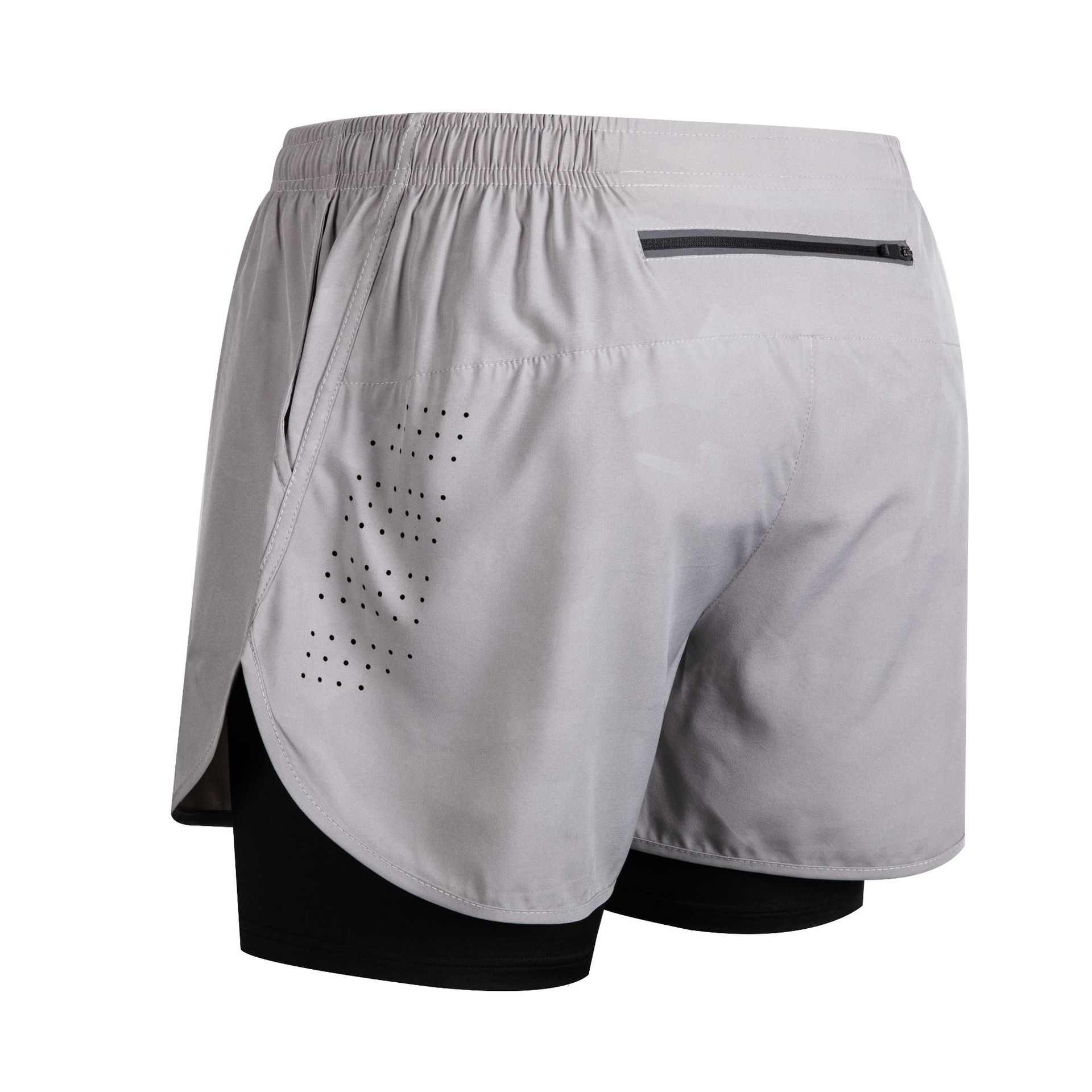 Men's Quick-Dry Double-Layer Fitness Shorts