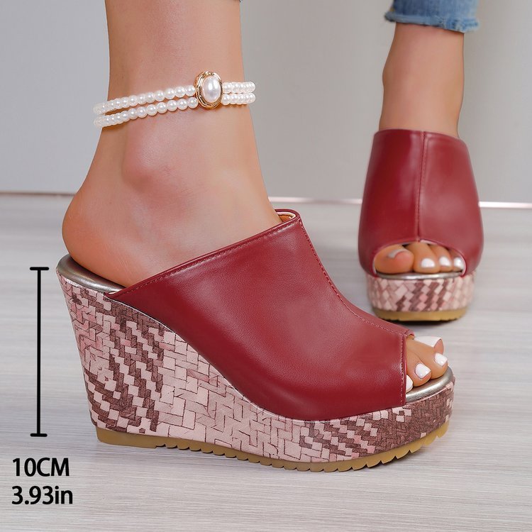 Women's High Platformed Flat Sandals